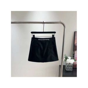 Autumn/winter Product Leather Skirts Pants Skirt Design Letter Embroidery Classic Versatile Sweet or Salt Wearable