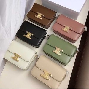 Bolsas de designer de ponta para mulheres celulares novas modernas e versáteis bolsa de tofu bolsa de comissária de bordo de um ombro crossbody smith square de couro para mulheres bolsa original 1: 1