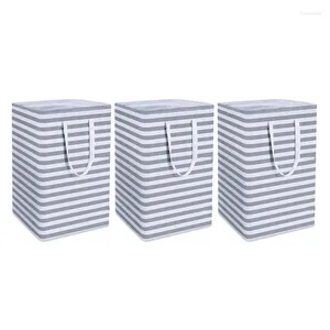 Sacos de lavanderia cestas de cestas grandes para quarto de quarto de quarto 24 polegadas x 16 polegadas pacote de 12 polegadas de 3 cinza