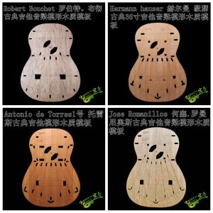 Cables Foreign classic classical guitar shape mold sound beam location map acrylic template wood making tools