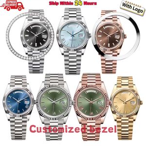 Designer Watches Men 41mm 36mm Women Day/Date Automatisk Titta på rostfritt stål Mekaniskt lyxigt armbandsur Presidentval Orologio Di Lusso