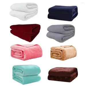 Blankets Soft Warm Coral Fleece Blanket Winter Sheet Bedspread Sofa Plaid Throw 150x200cm Light Thin Mechanical Wash Flannel