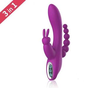 Hot Selling Aolei Rabbit AV Vibrator för kvinnor G-punkt Klitorisstimulering Massage Stick Masturbator Sex Toy Nyrr