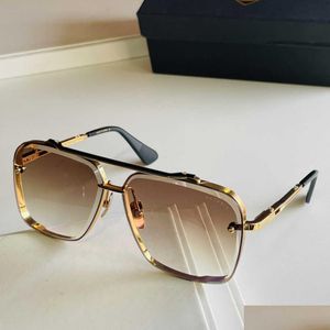 Солнцезащитные очки Top Original A Dita H Six DTS121 для женских и мужских высококачественных классических ретро -бренд -эки