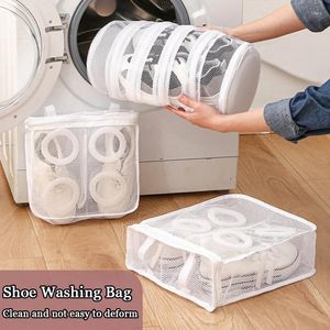 Bolsas de lavanderia Média de sapatos de lavagem de grande capacidade para preguiçosa doméstica anti-deformação de secagem de armazenamento de limpeza malha