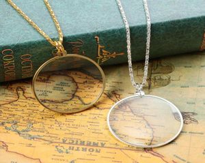 5X Magnifying Glass Necklace Decorative Magnifying Reading Glass Lens Reading Magnifier Monocle Pendant Jewelry Loupe 202011994436