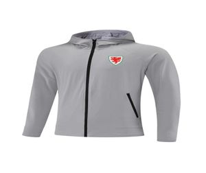 ウェールズナショナルフットボールチームメン039Sジャケットジュニアジャージーフルジッパーフード付きジャケットウィンドブレーカー薄くてSOCC5308306の通気性