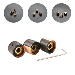 Kablar 3st Wood Electric Guitar Knobs Bass Dome Knobs Audio Knob Volymkontroll Knoppar