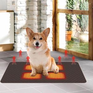 Tappeti tappeti per riscaldamento per animali domestici USB Intelligente Sicurezza del cane 5V Calore traspirante per il viaggio in casa del cortile