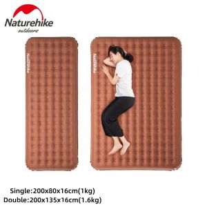 Pads Naturehike 16cm Thicken Iatable Mattress Lightweight Sleeping Pad Outdoor Camping Portable Mat 2 Two Persons Double Air Bed