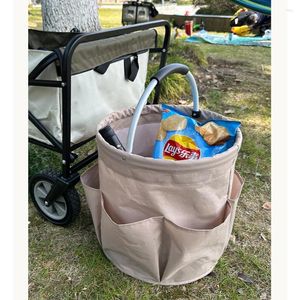 Laundry Bags Folding Oxford Cloth Storage Basket Garden Tool Outdoor Picnic With Handle Water Bucket