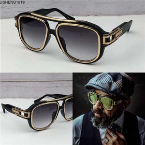 Nya mode solglasögon män design metall vintage glasögon populär stil fyrkantig ram uv lins med original fodral