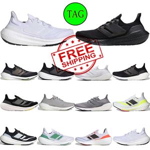 Gratis frakt Ultra 21 22 Designerskor Ultraboosts Mens Women Running Shoes Black Solar Ub White Orange Green Solar Yellow Outdoors Sneakers Trainers Storlek 36-45