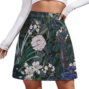 Skirts Midnight Garden IX Mini Skirt Elegant Social Women's Skort For Women Summer Dress 2024