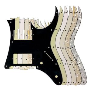 Kablolar pleroo özel elektrikli gitar parçaları için ibanez mij rg 3550mz gitar pickguard hh humbucker pikap plakası birden çok renk