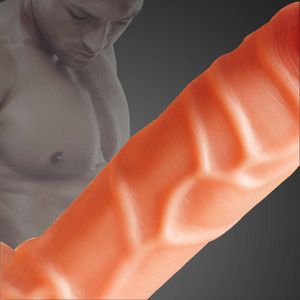 Realistisk penisdildo med sugkopp för kvinnor sexiga leksaker vaginal massage g spot stimulator 200 mm enorm kvinnlig mogbator