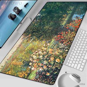Mouse Pads Wrist Rests Mouse Pad Gamer Home Large Computer Mouse Mat MousePads keyboard pad Claude Monet Art Natural Rubber Anti-slip Office