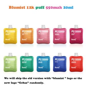 Puff 12k Puff 12000 Puff Vape Einweg -Vapes Blumist Gebaz 12000 E CIG 550 mAH Batterie 20ml vorgefüllter Pod -Gerät Blumist Gebaz 12k