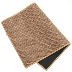 Bath Mats Carpet Linen Kitchen Floor Mat Anti-Slip Washed Rubber Backing Natural Twill Printing Doormat Non-skid To Weave Outdoor Rug