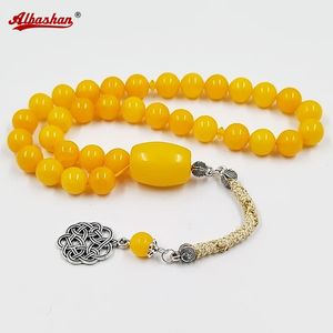 Tasbih Orange Resin Muslim GIFT Rosary bead islamic prayer beads arabic jewelry Misbaha 33beads Turkish jewelry Bracelets Gift240403