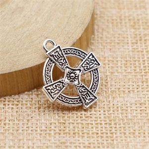 Akcesoria Charms for Women Cross Jewelry Materials 23x20 mm 10pcs