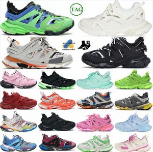 Designer shoes sneakers tracks 3.0 trainers Clear Sole White Black Orange Leather Free White Silver Multi Green Blue red Triple Grey piaS6g#