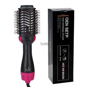 Hair Curlers Straighteners Two in one continuous hair curler dry and wet dual-purpose fluffy blowing comb multifunctional straight curling care hot air H240415