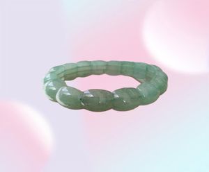 Fina smycken Natural Dongling Jade Armband Handgjorda Bangle Lucky Men Women 6434612