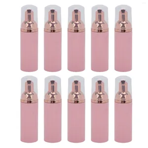 Storage Bottles 10Pcs Foam Pump Bottle 50ml Press Type Durable PET Large Mouth Dispenser Empty Refillable For Foaming Shampoo