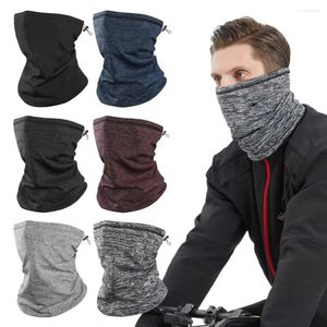 Bandanas Velvet Sports Bandana Warm Neck Protection Plush Thickening Cycling Scarf Face Running