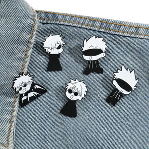 Boys japanese Jujutsu Kaisen characters enamel pin childhood game movie film quotes brooch badge Cute Anime Movies Games Hard Enamel Pins