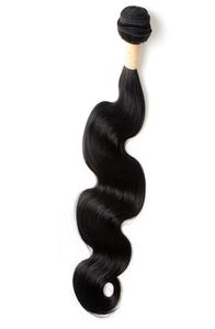 ブラジルのワンバンドル100人間の髪の毛の波の束二髪の横糸自然色ボディウェーブ1pcs 1 set9670918