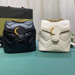 Marmont Backpacks Designer para feminino masculino FLAP FLAP SACO DE ombro bolsa de couro Bolsas de letra de letra de ouro cruzadas Bolsas de envelopes Gilrs carteiras