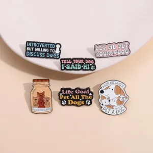 Broches mantêm um cão de estimação pinos de esmalte de estimação personalizada phrase vidas de vida todos os cães broruch lapela badges acessórios jóias presentes por atacado