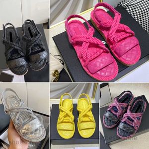 Papa Sandalen Chanellssandals Damen Hanf Seil gewebt