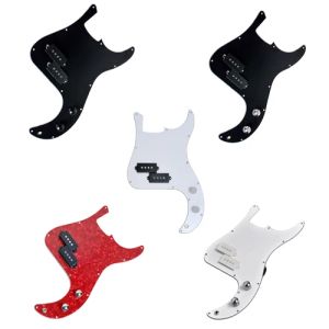 Cables Bass Loaded Pickguard Prewired For PB Precision Bass PBass w/ 2 Pickups 1 Jack 2 Potentiometer Guitar Parts Replacement 3 Ply