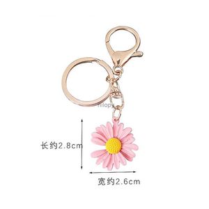 Kliny Lanyards Kawaii Notched Daisy Biekurz Kluczowe kreatywne brelok do kwiatów dla kobiet Ozdoby torebki uroki