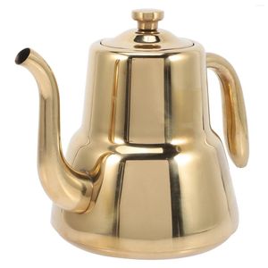 Dinnerware Sets Gooseneck Kettle Camping Water Jug Iced Tea Maker Stainless Steel Convenient Pot