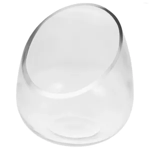 Vaser vas transparent glas hem dekoration små blommor blommor hållare trädgård krukor utomhus hydroponisk planter