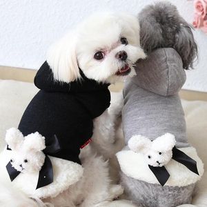 Köpek giyim evcil hoodies kedi kıyafetleri kış sıcak ceket paltolar için şapka ile köpek giyim xs-xl
