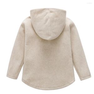 Jackor -Sale Spring Autumn Children Barn Sweatshirts Baby Boy Gilrl Polar Fleece Hoodies Hooded Soft Warm