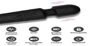 l12 massager Sex toy 20 Speed Mini Powerful Vibrator for Women G Spot AV Magic Wand Clitoris Stimulator Dildo Vibrating Adult Coup5303484