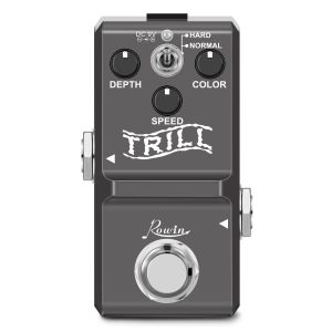 Cabos Rowin LN327 Nano Trill Pedal Tremolo Effect Pedal for Guitar Musical Instrument Acessório