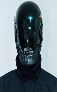 Cyber Punk Cosplay Bloodsport DC Skull Mask com LED Light Music Festival e Rock Scens Aderenos FIFLOWEEN E FESTO 2204118696909