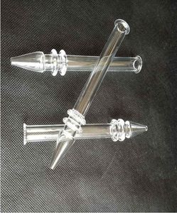 Quartz Rig Stick Nail with 5 Inch Clear Smoking Pipes Filter Tips Tester Straw Tube 12MM OD Glass Water Hookahs Accessories7615165