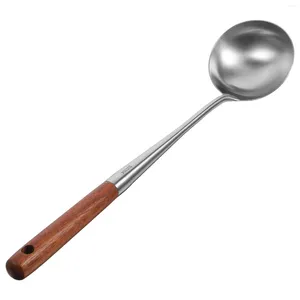 Dinnerware Sets Spoon Spoons For Cooking Serving Frying Long Handle Large Wok Accessories Stirring Household Small Soup