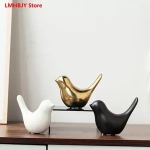 Figurine decorative LMHBJY NORDIC NORDIC MINIMALIST Ceramic Bird Abstraction Decoration Model Model Room