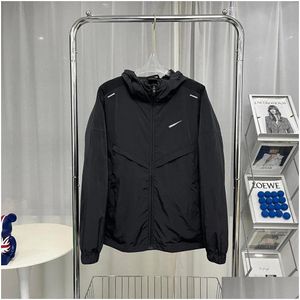 Mens Ceketleri Windbreaker Tasarımcı Ceket Spor Markası Zip Hoodie Yüksek Kaliteli Eğitim Bayanlar İnce Uzun Kollu Trençkot Dro Otdyn