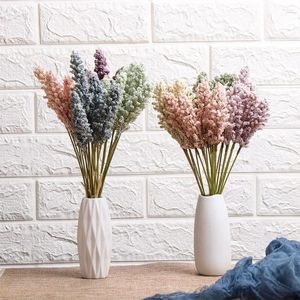 Decorative Flowers Plant Wall Fake Berry Mini Cereals Foam Artificial Flower Vanilla Spike Wedding Bouquet