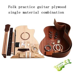 Guitar 41 inch GAC Cutaway guitar DIY folk ballad single guitar accessories package spruce solid wood side back plywood